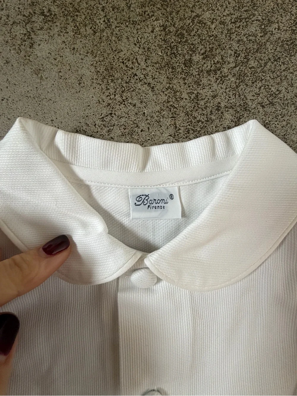 Baroni Firenze Boys White 2-Piece Short Set Size 4 Made in Italy